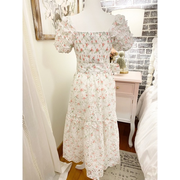NWOT {LoveShackFancy x Target} Clementine Eyelet Dress - Picture 7 of 12